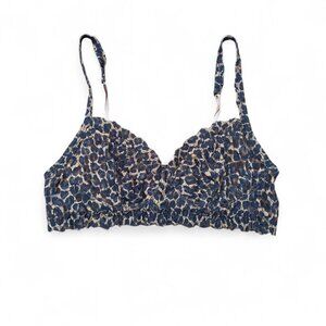 leopard print lace bralette